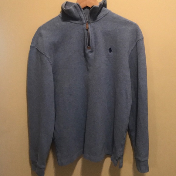 Blue polo sweater - Picture 1 of 3